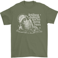 Twisted DJ Decks Vinyl DJing Acid House Mens T-Shirt Cotton Gildan Military Green