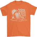 Twisted DJ Decks Vinyl DJing Acid House Mens T-Shirt Cotton Gildan Orange