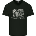 Twisted DJ Decks Vinyl DJing Acid House Mens V-Neck Cotton T-Shirt Black