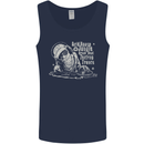 Twisted DJ Decks Vinyl DJing Acid House Mens Vest Tank Top Navy Blue