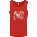Twisted DJ Decks Vinyl DJing Acid House Mens Vest Tank Top Red