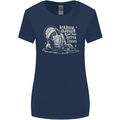 Twisted DJ Decks Vinyl DJing Acid House Womens Wider Cut T-Shirt Navy Blue