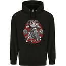 Twisting Throttles Biker Motorcycle Childrens Kids Hoodie Black