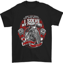 Twisting Throttles Biker Motorcycle Mens T-Shirt Cotton Gildan Black