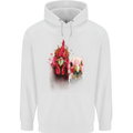 Two Colourful Chickens Watercolour Childrens Kids Hoodie White