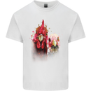Two Colourful Chickens Watercolour Kids T-Shirt Childrens White