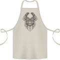 Two Roman Skulls Cotton Apron 100% Organic Natural