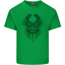 Two Roman Skulls Kids T-Shirt Childrens Irish Green