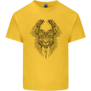 Two Roman Skulls Kids T-Shirt Childrens Yellow