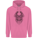 Two Roman Skulls Mens 80% Cotton Hoodie Azelea