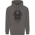 Two Roman Skulls Mens 80% Cotton Hoodie Charcoal