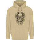 Two Roman Skulls Mens 80% Cotton Hoodie Sand