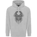 Two Roman Skulls Mens 80% Cotton Hoodie Sports Grey