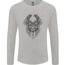 Two Roman Skulls Mens Long Sleeve T-Shirt Sports Grey
