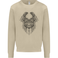Two Roman Skulls Mens Sweatshirt Jumper Sand