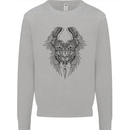 Two Roman Skulls Mens Sweatshirt Jumper Sports Grey