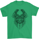 Two Roman Skulls Mens T-Shirt Cotton Gildan Irish Green