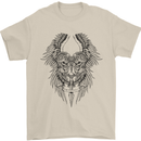 Two Roman Skulls Mens T-Shirt Cotton Gildan Sand