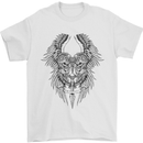 Two Roman Skulls Mens T-Shirt Cotton Gildan White