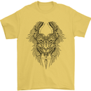 Two Roman Skulls Mens T-Shirt Cotton Gildan Yellow