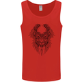 Two Roman Skulls Mens Vest Tank Top Red