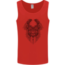 Two Roman Skulls Mens Vest Tank Top Red