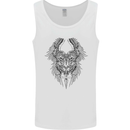 Two Roman Skulls Mens Vest Tank Top White