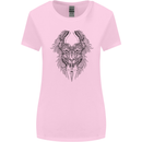 Two Roman Skulls Womens Wider Cut T-Shirt Light Pink