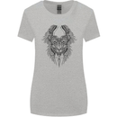Two Roman Skulls Womens Wider Cut T-Shirt Sports Grey
