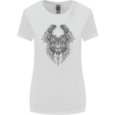 Two Roman Skulls Womens Wider Cut T-Shirt White