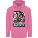 Two Wheels Biker Motorcycle Motorbike Childrens Kids Hoodie Azalea