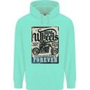 Two Wheels Biker Motorcycle Motorbike Childrens Kids Hoodie Peppermint