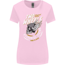 Two Wheels Motorcycle Motorbike Biker Womens Wider Cut T-Shirt Light Pink