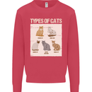 Types of Cat Persian Siamese British Bengal Kids Sweatshirt Jumper Heliconia