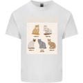 Types of Cat Persian Siamese British Bengal Kids T-Shirt Childrens White