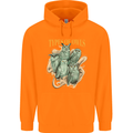 Types of Owls Species Childrens Kids Hoodie Orange