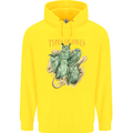 Types of Owls Species Childrens Kids Hoodie Yellow