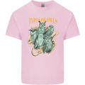 Types of Owls Species Kids T-Shirt Childrens Light Pink