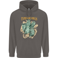 Types of Owls Species Mens 80% Cotton Hoodie Charcoal