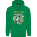 Types of Owls Species Mens 80% Cotton Hoodie Irish Green