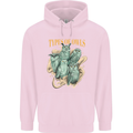Types of Owls Species Mens 80% Cotton Hoodie Light Pink