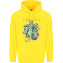 Types of Owls Species Mens 80% Cotton Hoodie Yellow