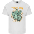 Types of Owls Species Mens Cotton T-Shirt Tee Top White
