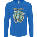 Types of Owls Species Mens Long Sleeve T-Shirt Royal Blue