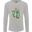 Types of Owls Species Mens Long Sleeve T-Shirt Sports Grey