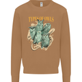 Types of Owls Species Mens Sweatshirt Jumper Caramel Latte