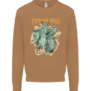 Types of Owls Species Mens Sweatshirt Jumper Caramel Latte