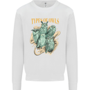 Types of Owls Species Mens Sweatshirt Jumper White