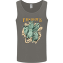 Types of Owls Species Mens Vest Tank Top Charcoal