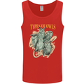 Types of Owls Species Mens Vest Tank Top Red